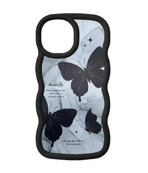 Чехол TPU Cloudy Pictures для Apple iPhone 15 (6.1") Butterflies
