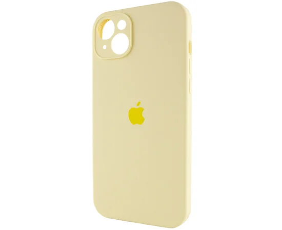 Чохол Silicone Case Full Camera Protective (AA) Apple iPhone 15 (6.1") Жовтий / Mellow Yellow