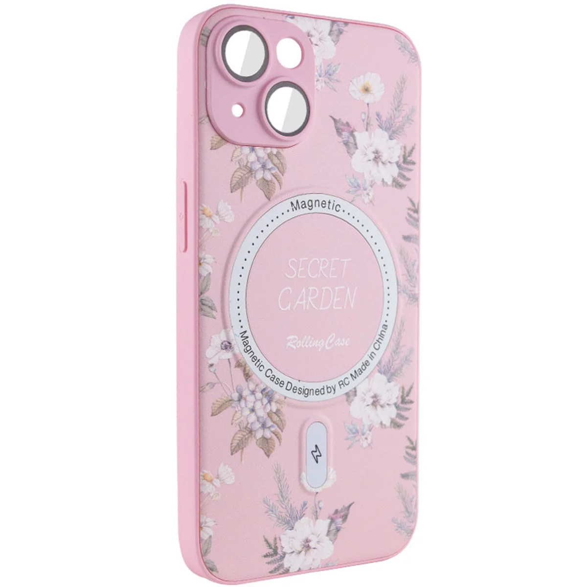 TPU+PC чохол Secret Garden with MagSafe для Apple iPhone 15 (6.1") Pink