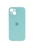Чехол Silicone Case Full Camera Protective (AA) для Apple iPhone 15 (6.1") Бирюзовый / Marine Green
