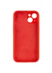 Чехол Silicone Case Full Camera Protective (AA) для Apple iPhone 15 (6.1") Красный / Red