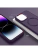 TPU чехол Bonbon Metal Style with MagSafe для Apple iPhone 15 (6.1") Фиолетовый / Dark Purple