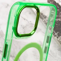 Чехол TPU Iris with MagSafe для Apple iPhone 15 (6.1") Салатовый