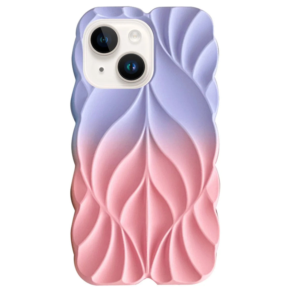 TPU чехол Leaf для Apple iPhone 15 (6.1") Lilac / Pink