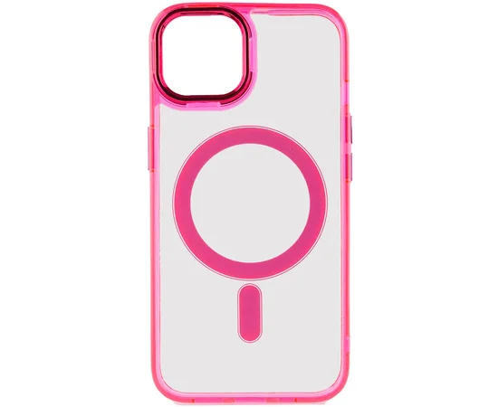 Чохол TPU Iris with MagSafe для iPhone 15 (6.1") Малиновий