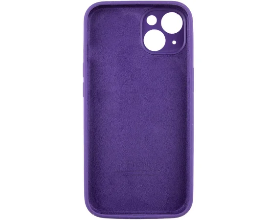 Чехол Silicone Case Full Camera Protective (AA) для Apple iPhone 15 (6.1") Фиолетовый / Amethyst