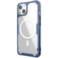 TPU чехол Nillkin Nature Pro Magnetic для Apple iPhone 15 (6.1") Синий (прозрачный)