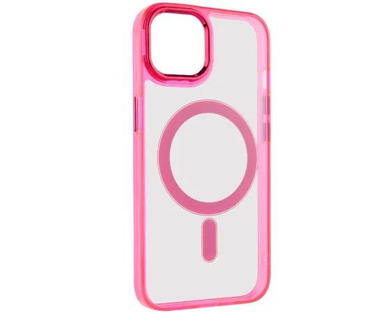 Чохол TPU Iris with MagSafe для iPhone 15 (6.1") Малиновий