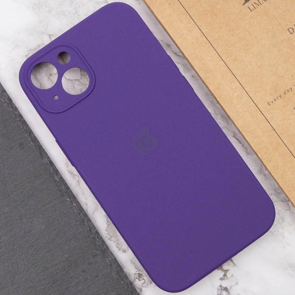 Чохол Silicone Case Full Camera Protective (AA) для Apple iPhone 15 (6.1") Фіолетовий / Amethyst