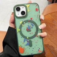 Чехол TPU+PC Flush with MagSafe для Apple iPhone 15 (6.1") Dark green