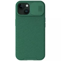 Карбоновая накладка Nillkin CamShield Pro для Apple iPhone 15 (6.1") Deep Green