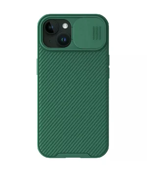 Карбонова накладка Nillkin CamShield Pro для Apple iPhone 15 (6.1") Deep Green