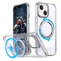 Чехол TPU+PC Empire with MagSafe and Ring для Apple iPhone 15 (6.1") Clear