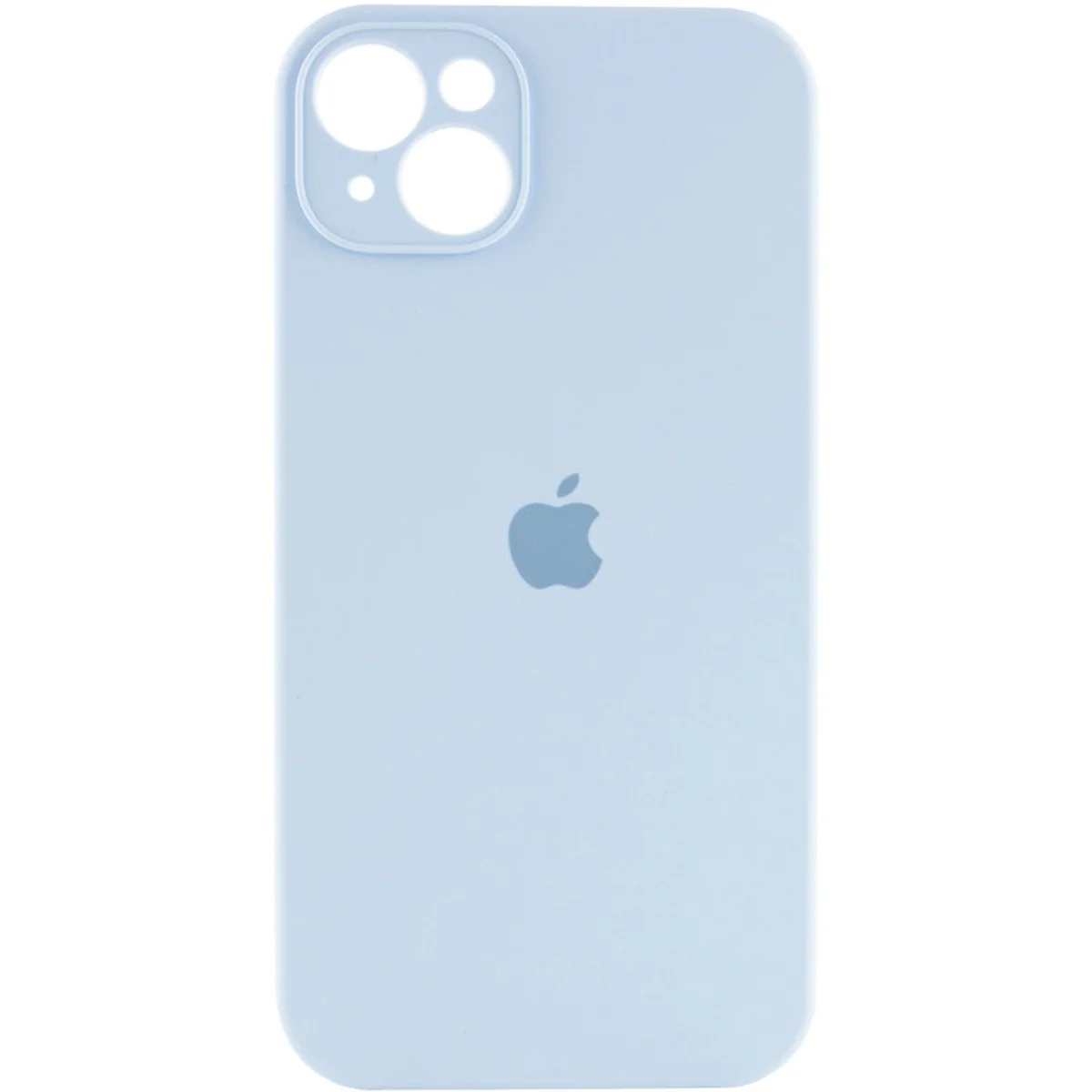 Чехол Silicone Case Full Camera Protective (AA) для Apple iPhone 15 (6.1") Голубой / Sweet Blue