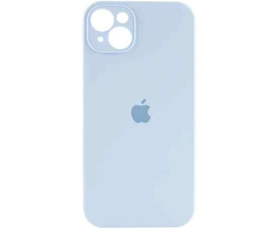 Чехол Silicone Case Full Camera Protective (AA) для Apple iPhone 15 (6.1") Голубой / Sweet Blue