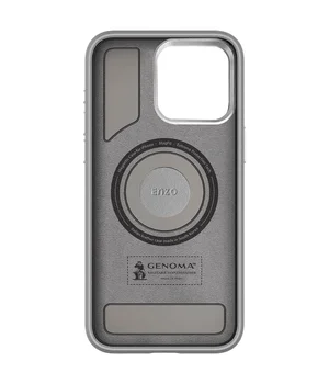 Чохол PC+Leather SGP with MagSafe для Apple iPhone 15 (6.1") Grey