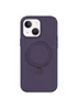 Чохол Silicone Case Full Protective NO LOGO with Ring для Apple iPhone 15 (6.1") Purple