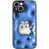 TPU+PC чехол Prisma Fluffie для Apple iPhone 15 (6.1") Pusheen