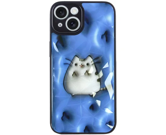 TPU+PC чехол Prisma Fluffie для Apple iPhone 15 (6.1") Pusheen