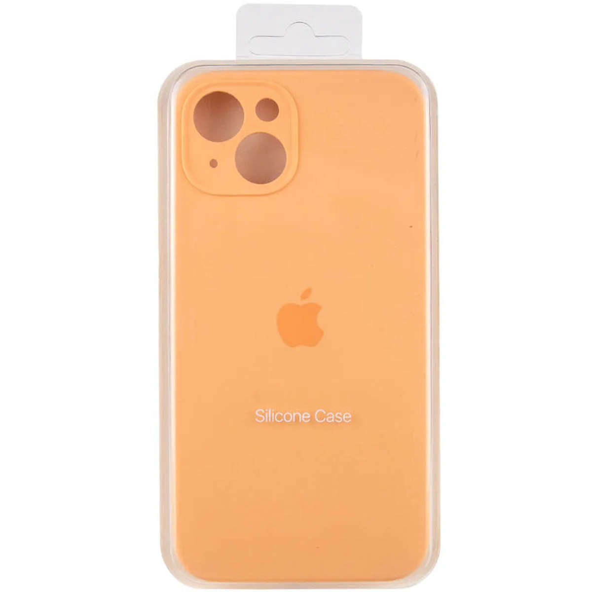 Чехол Silicone Case Full Camera Protective (AA) для Apple iPhone 15 (6.1") Оранжевый / Cantaloupe