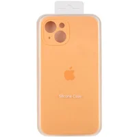 Чехол Silicone Case Full Camera Protective (AA) для Apple iPhone 15 (6.1") Оранжевый / Cantaloupe