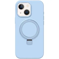 Чехол Silicone Case Full Protective NO LOGO with Ring для Apple iPhone 15 (6.1") Blue