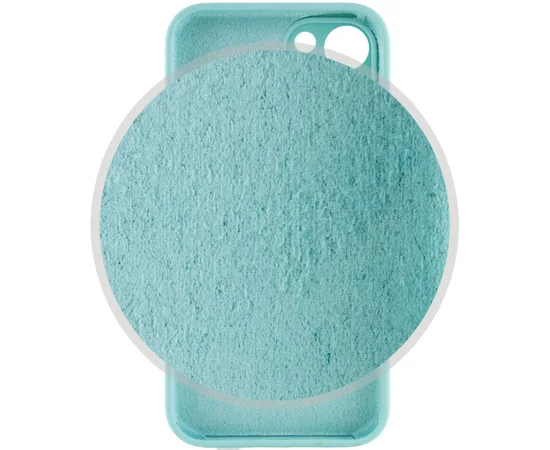 Чехол Silicone Case Full Camera Protective (AA) для Apple iPhone 15 (6.1") Бирюзовый / Marine Green
