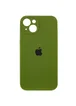 Чехол Silicone Case Full Camera Protective (AA) для Apple iPhone 15 (6.1") Зеленый / Dark Olive