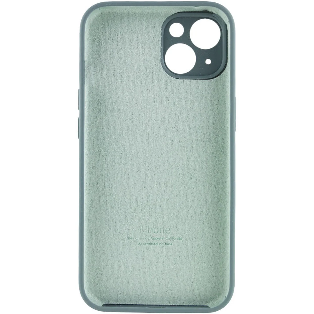 Чехол Silicone Case Full Camera Protective (AA) для Apple iPhone 15 (6.1") Зеленый / Pine green