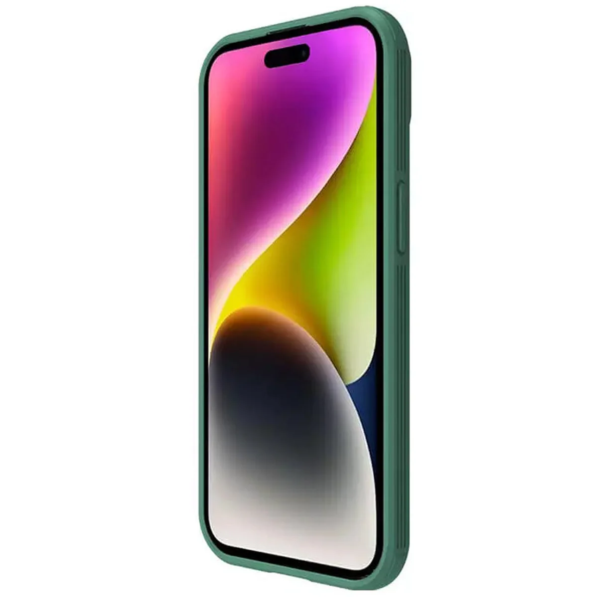 Карбоновая накладка Nillkin CamShield Pro Magnetic для Apple iPhone 15 (6.1") Deep Green