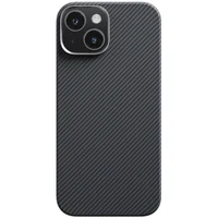Чехол PC Carbon Protection Slim with MagSafe для Apple iPhone 15 (6.1") Black