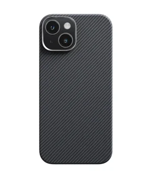 Чехол PC Carbon Protection Slim with MagSafe для Apple iPhone 15 (6.1") Black