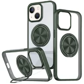 TPU+PC чехол Metal Ring with MagSafe для Apple iPhone 15 (6.1") Зеленый