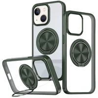 TPU+PC чехол Metal Ring with MagSafe для Apple iPhone 15 (6.1") Зеленый