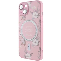 TPU+PC чохол Secret Garden with MagSafe для Apple iPhone 15 (6.1") Pink