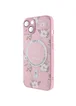 TPU+PC чохол Secret Garden with MagSafe для Apple iPhone 15 (6.1") Pink