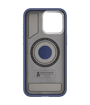 Чохол PC+Leather SGP with MagSafe для Apple iPhone 15 (6.1") Blue