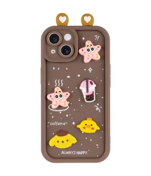 Чохол TPU Toys Case with Ears для Apple iPhone 15 (6.1") Brown