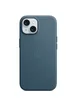 Чехол FineWoven (AAA) with MagSafe для Apple iPhone 15 (6.1") Pacific Blue