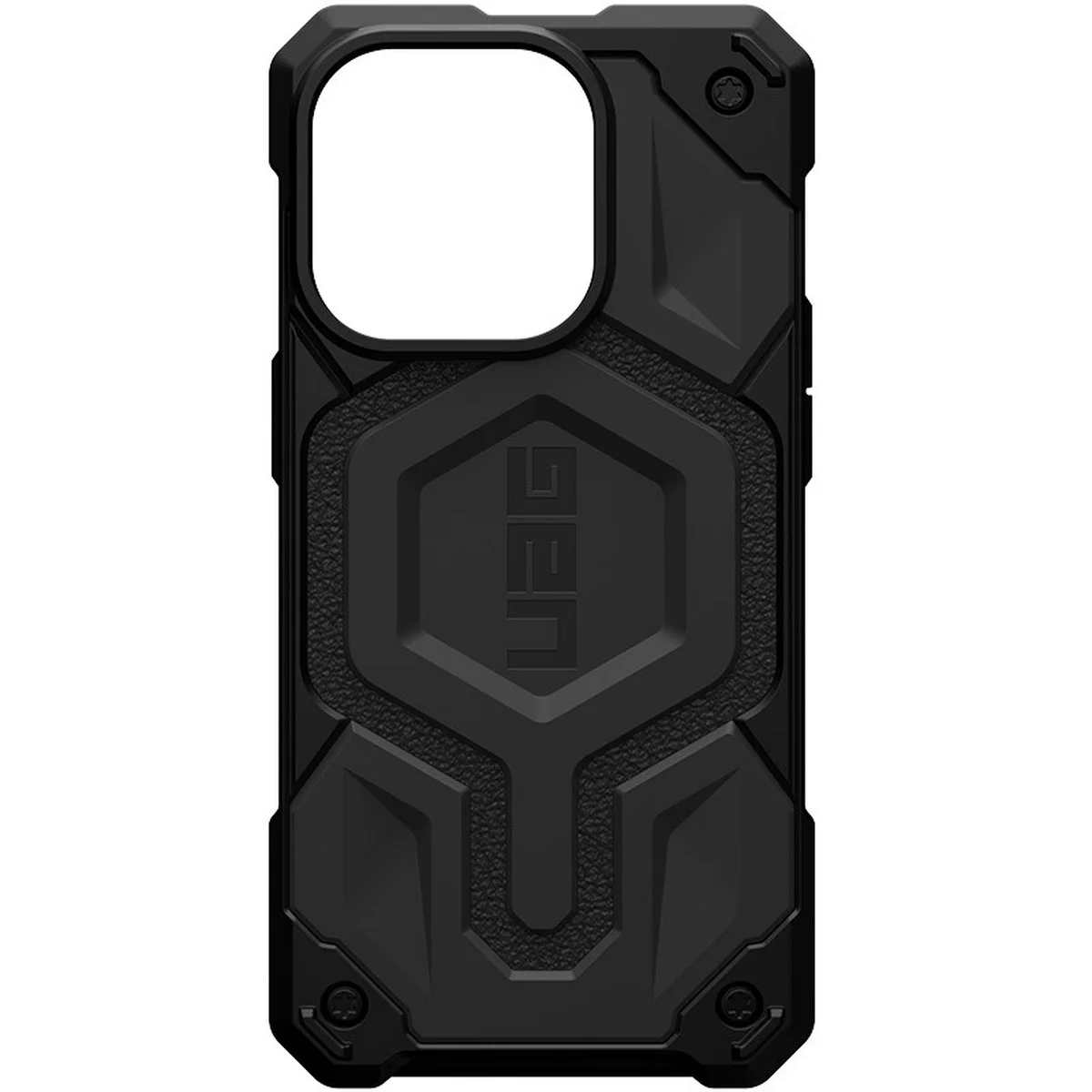 Ударопрочный чехол UAG Monarch Pro with MagSafe Leather для Apple iPhone 15 (6.1") Черный