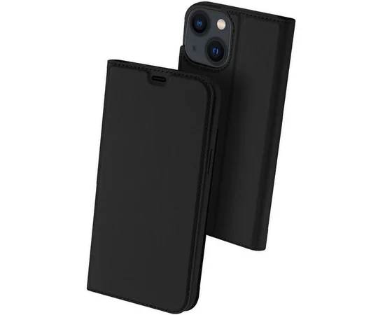 Чехол-книжка Dux Ducis с карманом для визиток для Apple iPhone 15 (6.1") Черный
