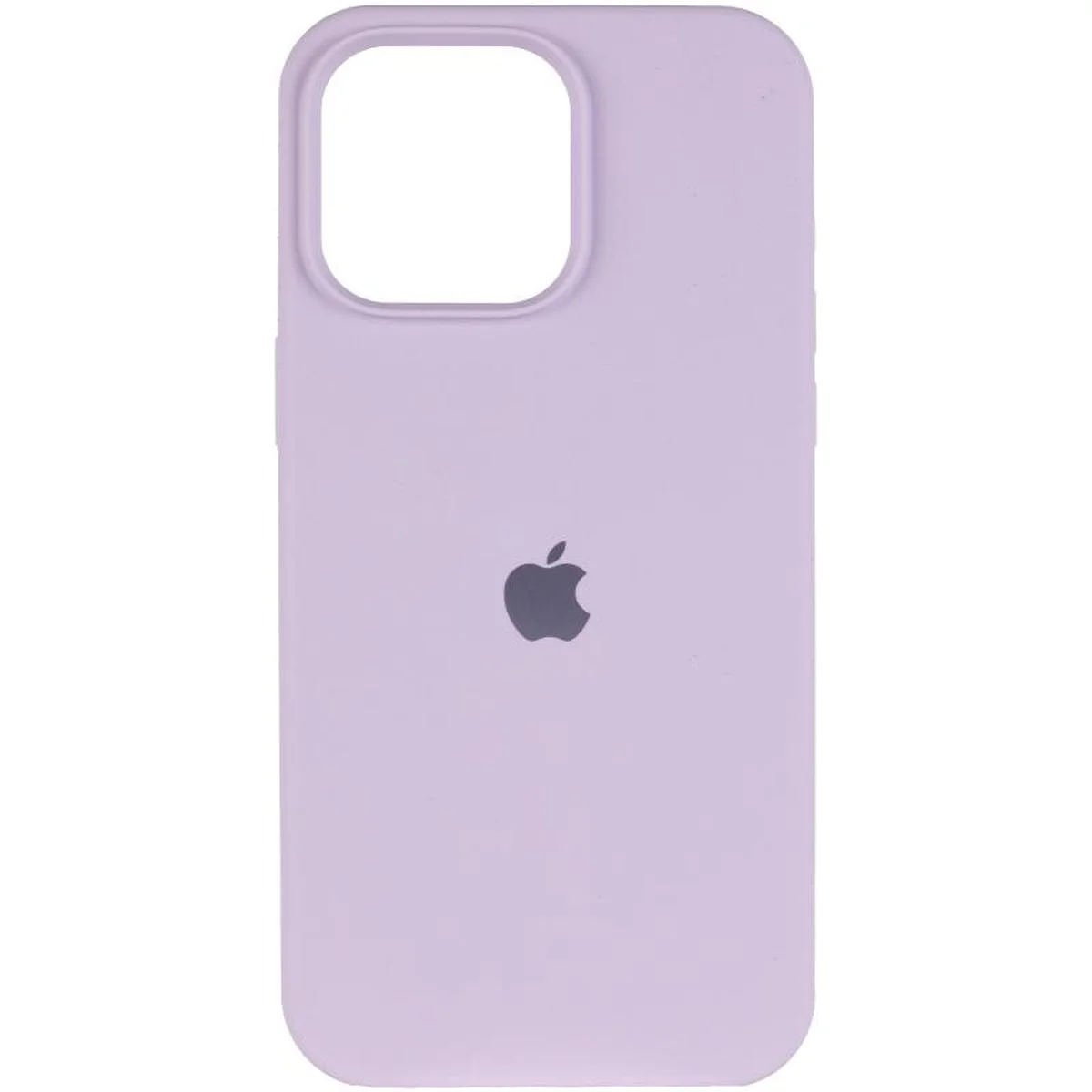 Чехол Silicone Case (AA) Logo with MagSafe для Apple iPhone 15 (6.1") Сиреневый / Lilac
