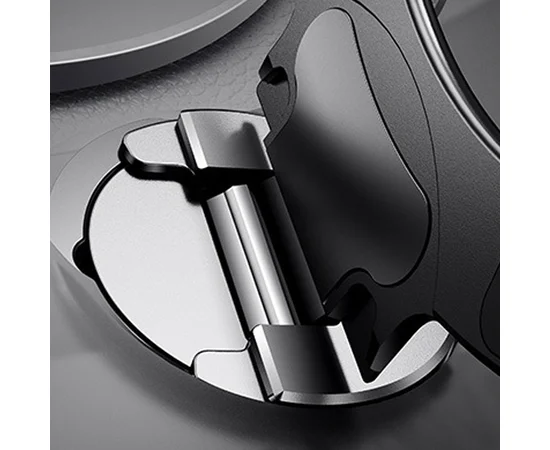 TPU+PC чехол Metal Buttons with MagSafe Colorful HQ Ring для Apple iPhone 15 (6.1") Black