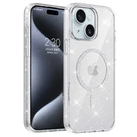 Чехол TPU Eclipse Sparkle (MagFit) для Apple iPhone 15 (6.1") Clear