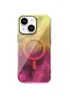 Чохол TPU Shiny Mountain (MagFit) для Apple iPhone 15 (6.1") Yellow / Pink