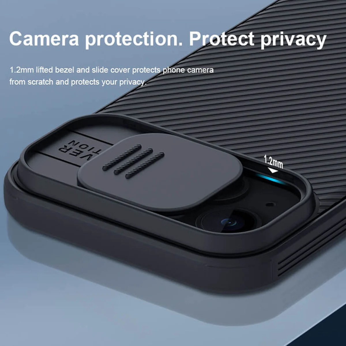 Карбоновая накладка Nillkin CamShield Pro для Apple iPhone 15 (6.1") Black