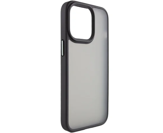 TPU+PC чехол Metal Buttons для Apple iPhone 15 (6.1") Черный