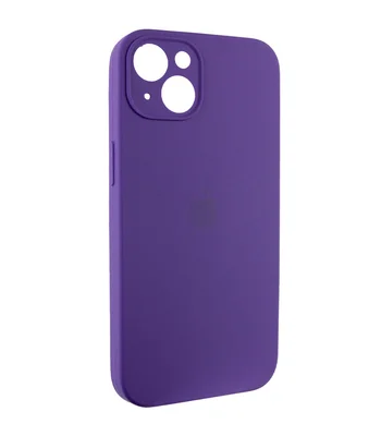 Чехол Silicone Case Full Camera Protective (AA) для Apple iPhone 15 (6.1") Фиолетовый / Amethyst