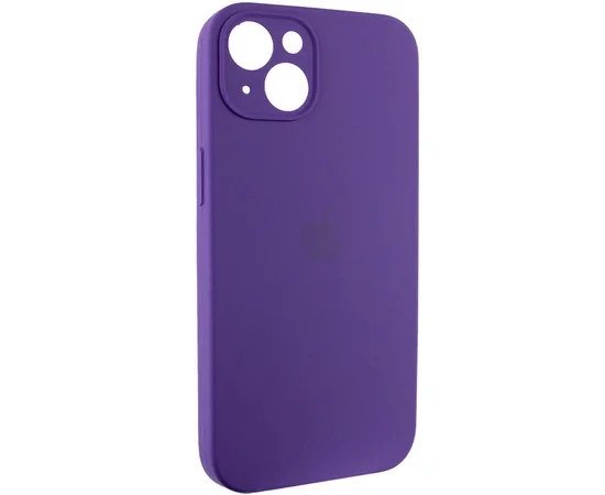 Чехол Silicone Case Full Camera Protective (AA) для Apple iPhone 15 (6.1") Фиолетовый / Amethyst