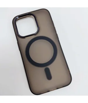 Чехол TPU+PC Lily with MagSafe для Apple iPhone 15 (6.1") Dark Gray